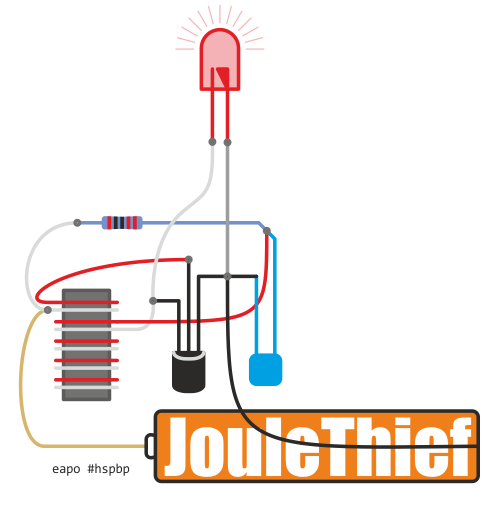 eaposztrof's Joule Thief concept